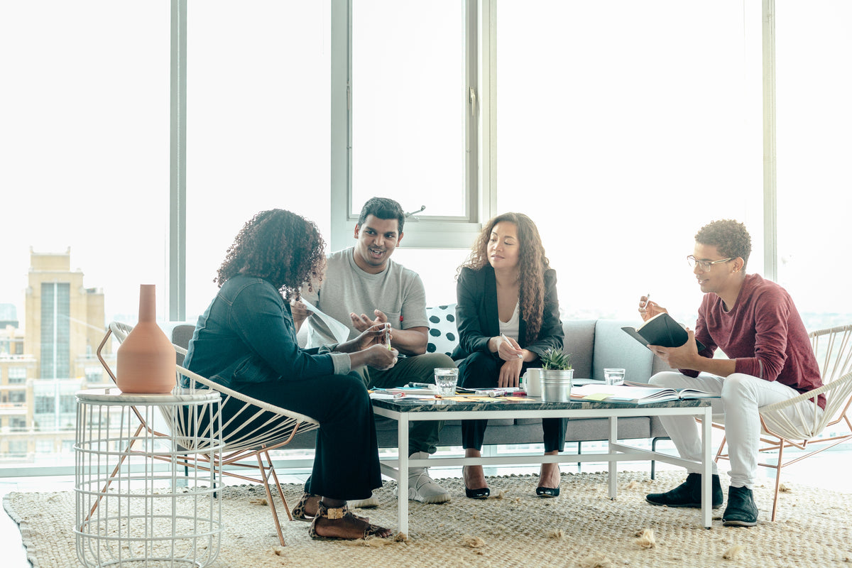 Team Brainstorming in Office